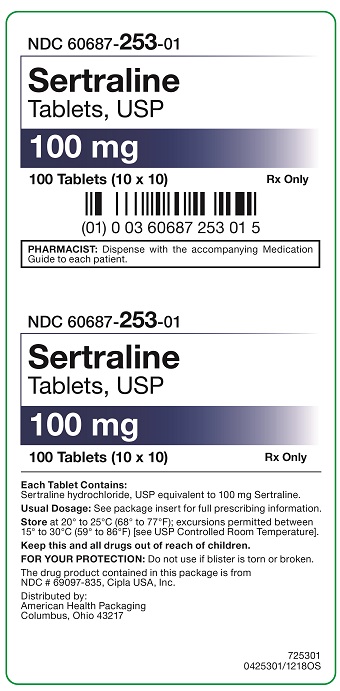 Ndc 60687 242 01 Sertraline Hydrochloride Tablet Oral